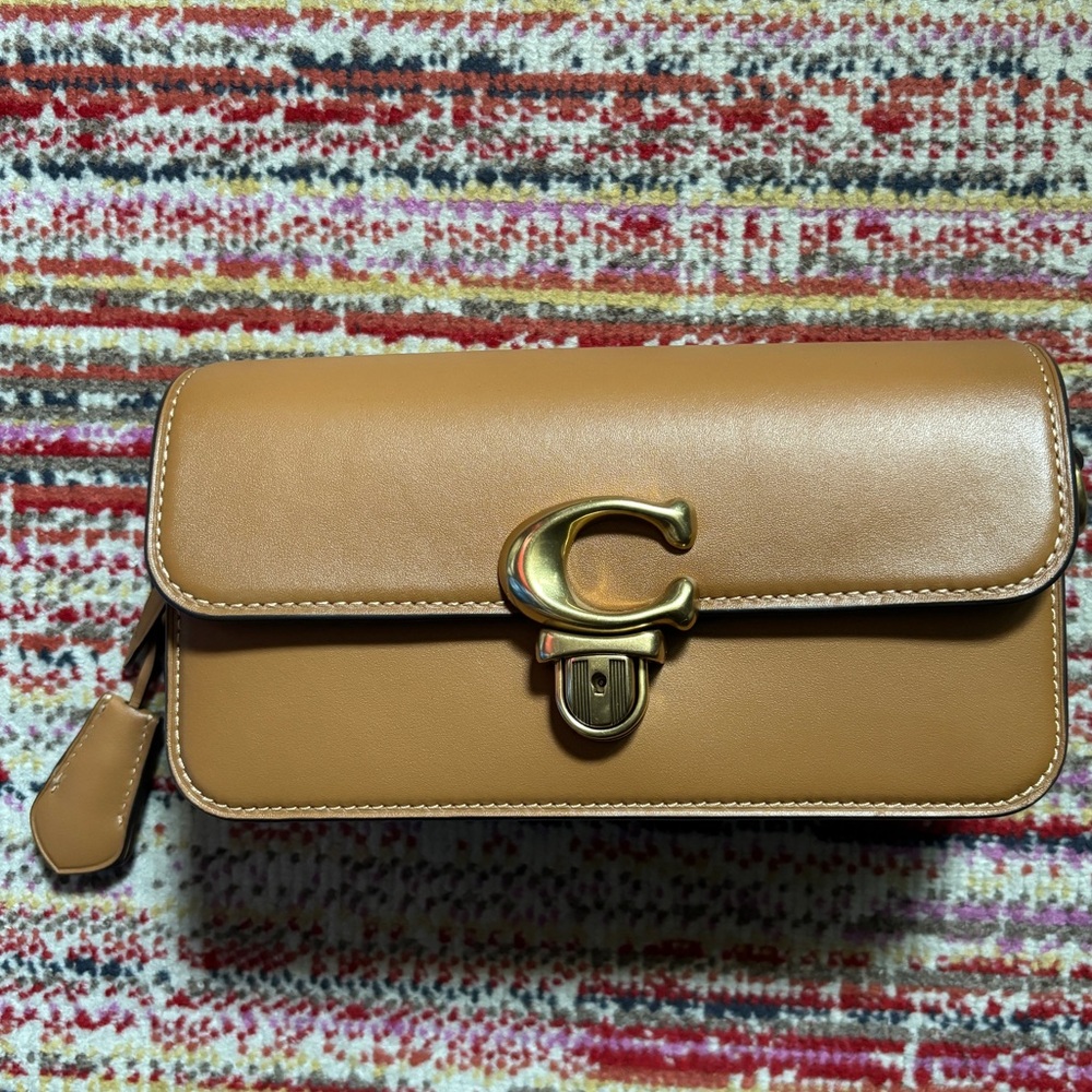 Coach Studio Baguette Bag in Light Camel